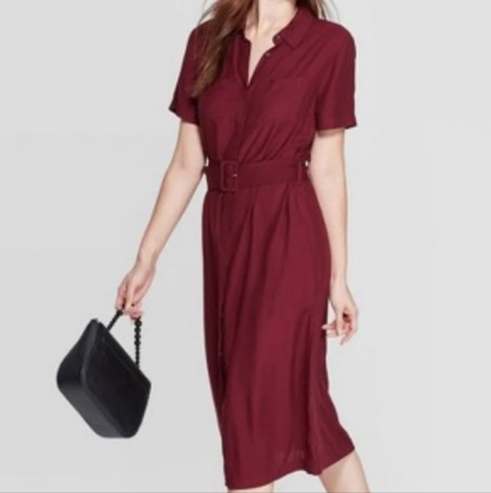 A New Day casual burgundy dress size S
